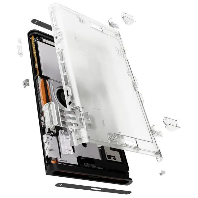 Alt view image 7 of 7 - Replacement DIY Rear Back Plate for Nintendo Switch 2 Handheld Console, Custom Housing Cover Shell Case for Switch 2 (Without Kickstand) - Glow in Dark - Green @