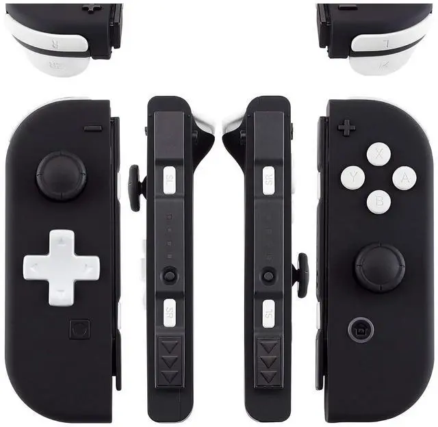 Main image of White D-pad ABXY Keys SR SL L R ZR ZL Trigger Buttons Springs, Replacement Full Set Buttons Fix Kits for Nintendo Switch & Switch Oled Joycon (D-pad ONLY Fits Joycon D-pad Shell) @