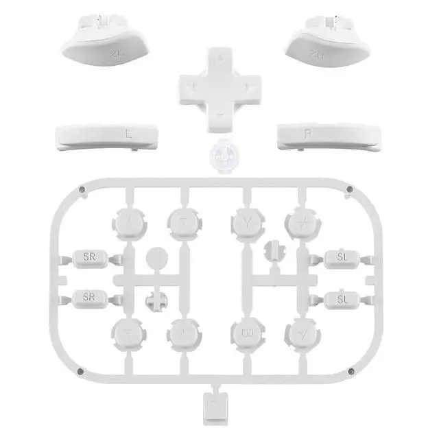 Alt view image 2 of 7 - White D-pad ABXY Keys SR SL L R ZR ZL Trigger Buttons Springs, Replacement Full Set Buttons Fix Kits for Nintendo Switch & Switch Oled Joycon (D-pad ONLY Fits Joycon D-pad Shell) @