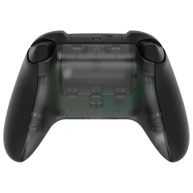 Alt view image 4 of 7 - Custom Back Shell for Xbox Series X & S Controller, Clear Black Replacement Battery Cover & Bottom Shell for Xbox Core Wireless Controller @