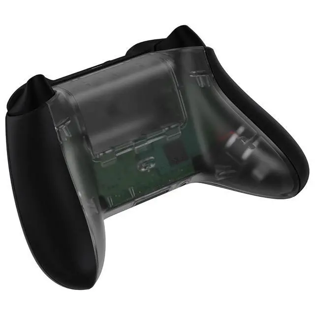 Alt view image 7 of 7 - Custom Back Shell for Xbox Series X & S Controller, Clear Black Replacement Battery Cover & Bottom Shell for Xbox Core Wireless Controller @