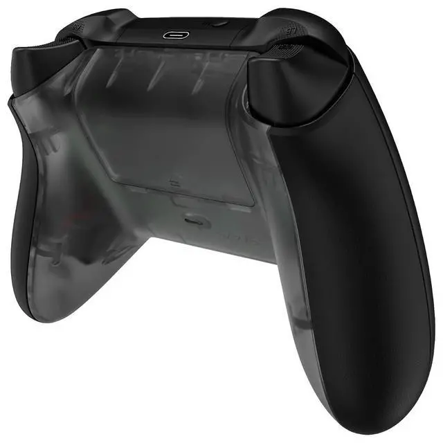 Alt view image 6 of 7 - Custom Back Shell for Xbox Series X & S Controller, Clear Black Replacement Battery Cover & Bottom Shell for Xbox Core Wireless Controller @