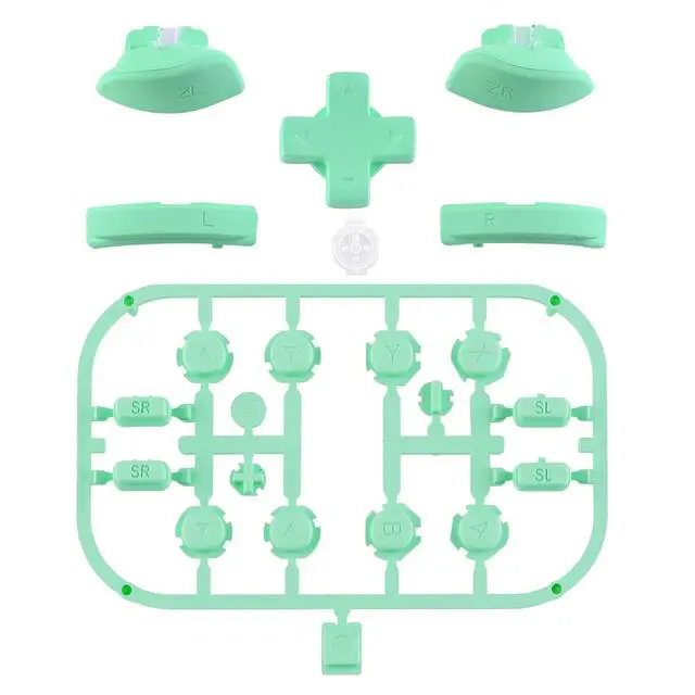 Alt view image 2 of 7 - Mint Green D-pad ABXY Keys SR SL L R ZR ZL Trigger Buttons Springs, Replacement Full Set Buttons Fix Kits for Nintendo Switch & Switch OLED Joycon (D-pad ONLY Fits for Joycon D-pad Shell) @