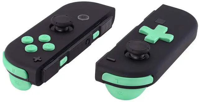 Main image of Mint Green D-pad ABXY Keys SR SL L R ZR ZL Trigger Buttons Springs, Replacement Full Set Buttons Fix Kits for Nintendo Switch & Switch OLED Joycon (D-pad ONLY Fits for Joycon D-pad Shell) @