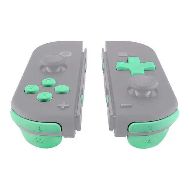 Alt view image 4 of 7 - Mint Green D-pad ABXY Keys SR SL L R ZR ZL Trigger Buttons Springs, Replacement Full Set Buttons Fix Kits for Nintendo Switch & Switch OLED Joycon (D-pad ONLY Fits for Joycon D-pad Shell) @