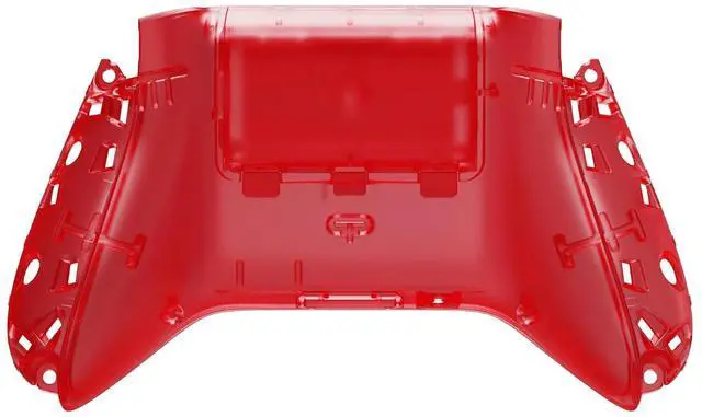 Main image of Custom Back Cover Shell for Xbox Series X & S Controller, Clear Red Replacement Battery Cover & Bottom Shell @