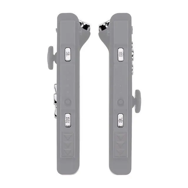 Alt view image 5 of 7 - Chrome Silver D-pad ABXY Keys SR SL L R ZR ZL Trigger Buttons Springs, Replacement Full Set Buttons Fix Kits for Nintendo Switch & Oled Joycon (D-pad ONLY Fits for Joycon D-pad Shell) @