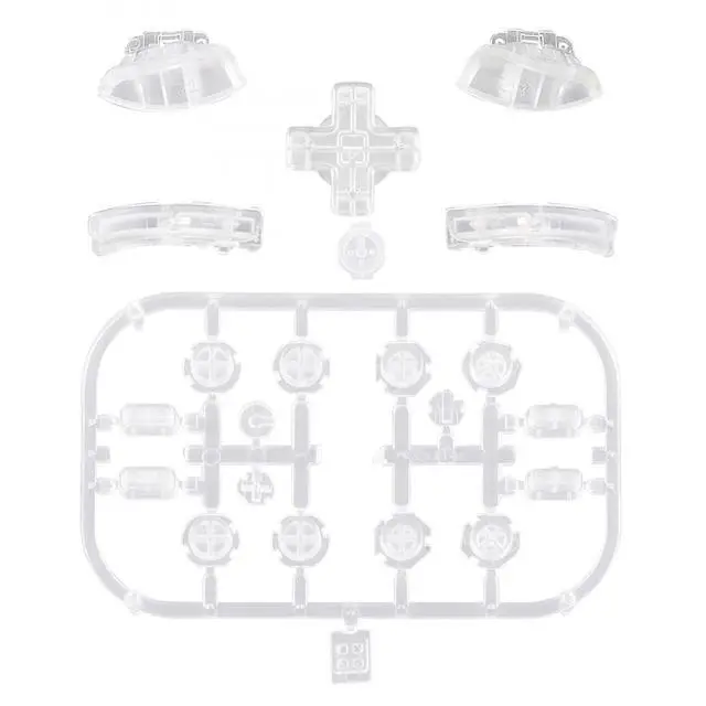 Alt view image 2 of 7 - Transparent Clear D-pad ABXY Keys SR SL L R ZR ZL Trigger Buttons Springs, Replacement Full Set Buttons Fix Kits for Nintendo Switch & OLED Joycon (D-pad ONLY Fits for Joycon D-pad Shell) @