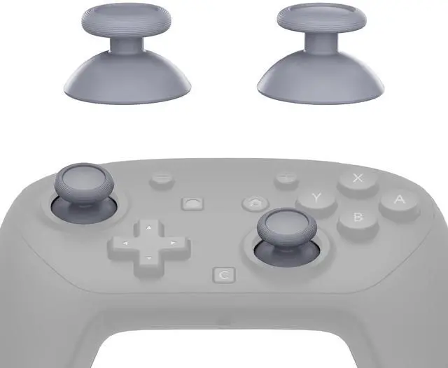 Main image of Replacement 3D Joystick for Nintendo Switch 2 Pro Controller, Left Right Analog Stick Thumbsticks with Screwdriver Tools for Switch 2 Pro Controller, Multi-Colors Options - New Hope Gray @