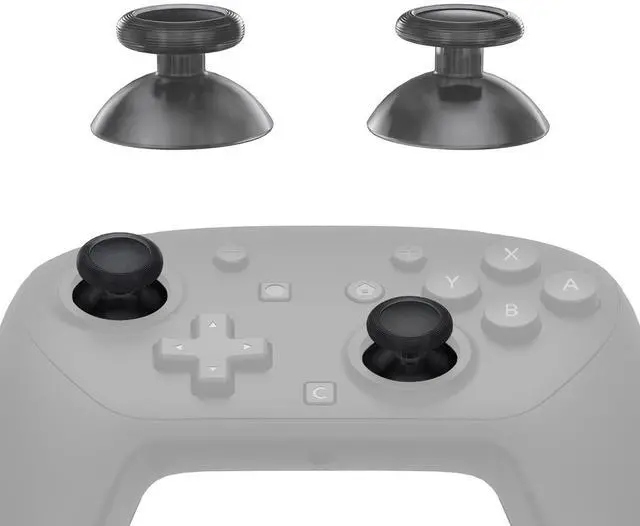 Main image of Replacement 3D Joystick for Nintendo Switch 2 Pro Controller, Left Right Analog Stick Thumbsticks with Screwdriver Tools for Switch 2 Pro, Multi-Colors Options - Clear Slate Black @