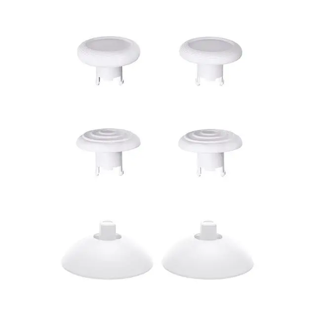 Alt view image 5 of 7 - ThumbsGear Interchangeable Ergonomic Thumbsticks for Nintendo Switch 2 Pro Controller, Replacement Analog Thumb Sticks & Tools, 2 Height Adjustable Convex & Concave Grip Joysticks - White @
