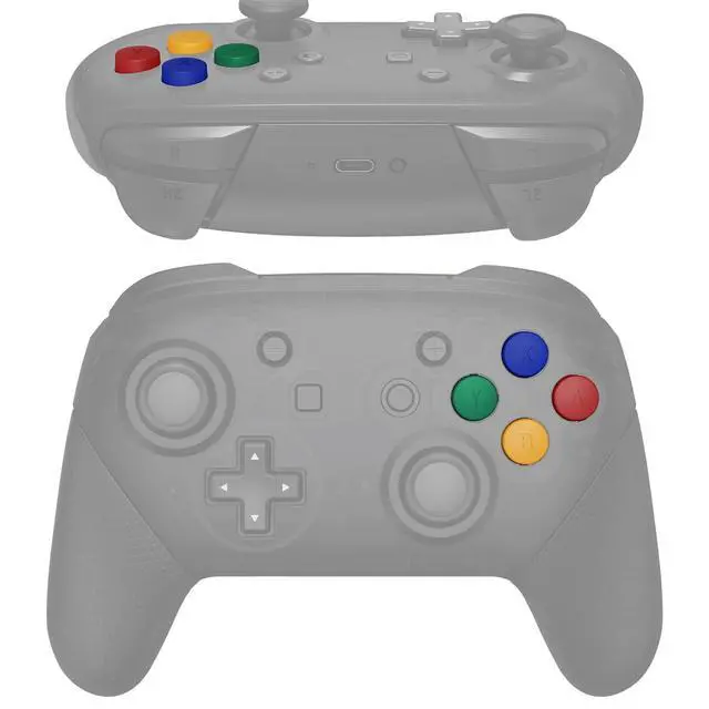 Alt view image 3 of 7 - Colorful Repair ABXY Buttons for Nintendo Switch Pro Controller, DIY Replacement ABXY Keys with Tools for Nintendo Switch Pro - Controller NOT Included @