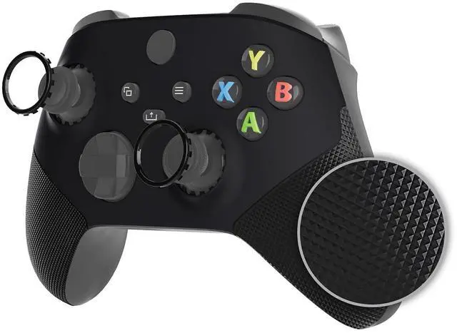 Main image of ASR Version Redesigned Shell for Xbox Core Wireless Controller - Performance Rubberized Grip, Anti Sticks Rubbing Rings - Custom Faceplate for Xbox Series X & S Controller - Black @