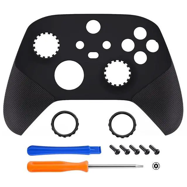 Alt view image 3 of 7 - ASR Version Redesigned Shell for Xbox Core Wireless Controller - Performance Rubberized Grip, Anti Sticks Rubbing Rings - Custom Faceplate for Xbox Series X & S Controller - Black @
