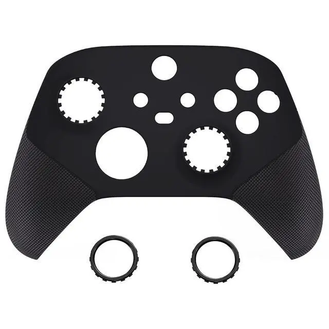 Alt view image 5 of 7 - ASR Version Redesigned Shell for Xbox Core Wireless Controller - Performance Rubberized Grip, Anti Sticks Rubbing Rings - Custom Faceplate for Xbox Series X & S Controller - Black @