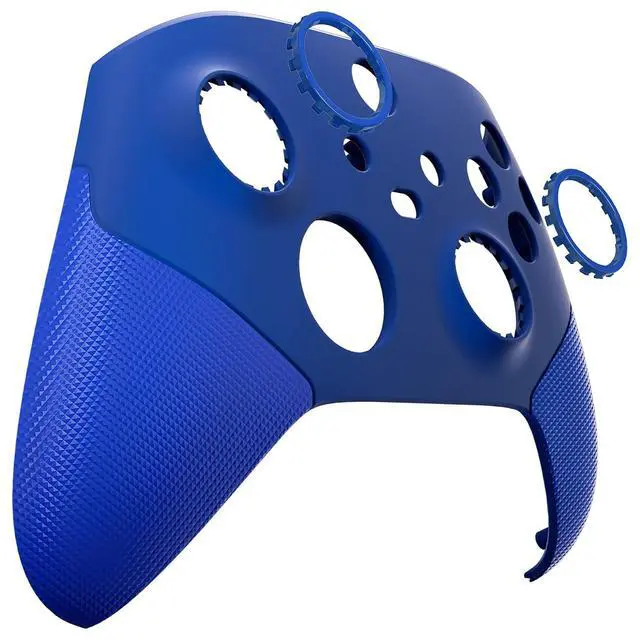 Alt view image 5 of 6 - ASR Version Redesigned Shell for Xbox Core Wireless Controller - Performance Rubberized Grip, Anti Sticks Rubbing Rings - Custom Faceplate for Xbox Series X & S Controller - Blue @
