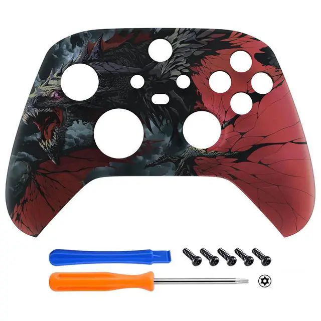 Alt view image 3 of 7 - Custom Shell for Xbox Series X & S - Revitalize Your Controller - Roaring Dragon Replacement Cover Front Housing Cover for Xbox Core Controller Wireless @