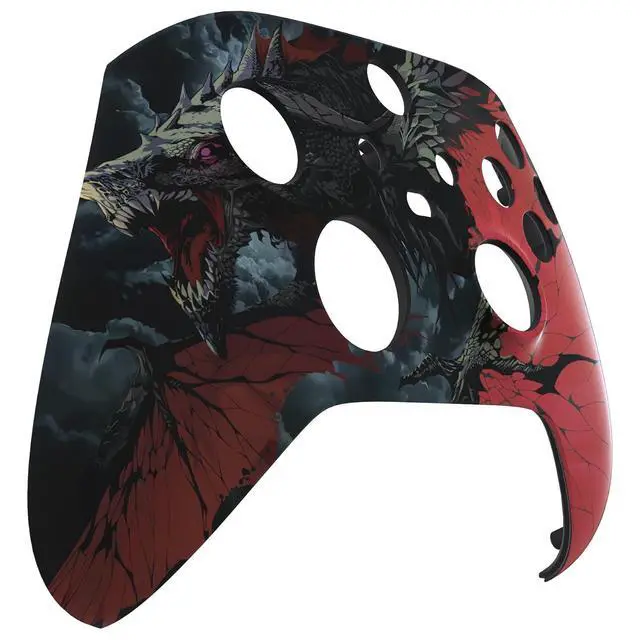 Alt view image 5 of 7 - Custom Shell for Xbox Series X & S - Revitalize Your Controller - Roaring Dragon Replacement Cover Front Housing Cover for Xbox Core Controller Wireless @