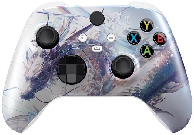 Main image of Replacement Shell for Xbox Series X|S Controller - Unleash Your Style - Crystal Dragon Custom Acessories Skin Front Housing Cover for Xbox Core Controller Wireless - Console Without @