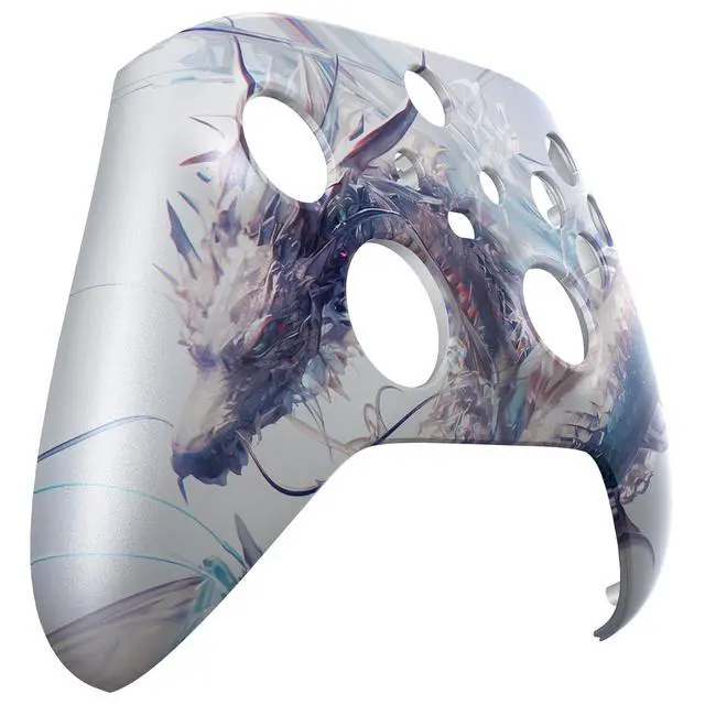 Alt view image 4 of 7 - Replacement Shell for Xbox Series X|S Controller - Unleash Your Style - Crystal Dragon Custom Acessories Skin Front Housing Cover for Xbox Core Controller Wireless - Console Without @