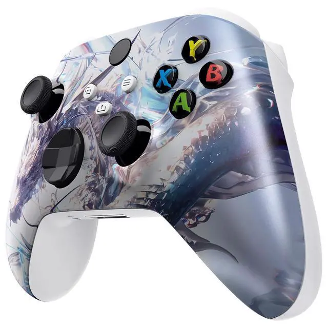 Alt view image 7 of 7 - Replacement Shell for Xbox Series X|S Controller - Unleash Your Style - Crystal Dragon Custom Acessories Skin Front Housing Cover for Xbox Core Controller Wireless - Console Without @