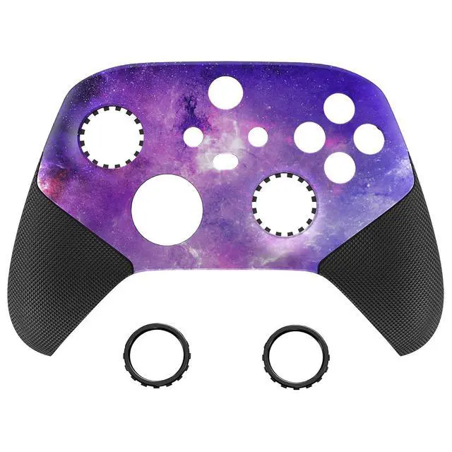 Alt view image 5 of 7 - ASR Version Redesigned Shell for Xbox Core Wireless Controller - Performance Rubberized Grip, Anti Sticks Rubbing Rings - Custom Faceplate for Xbox Series X & S Controller - Nebula Galaxy @