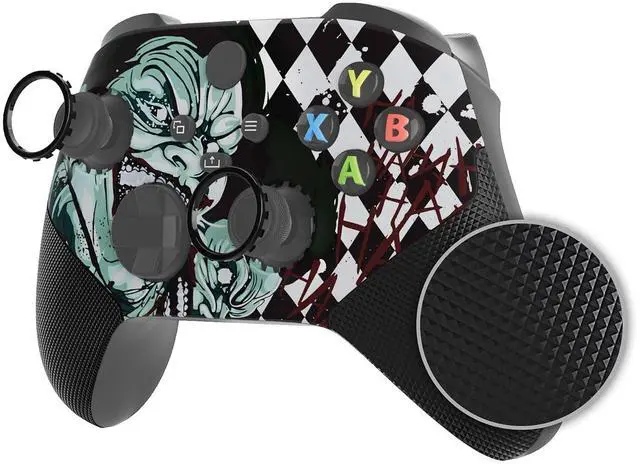 Main image of ASR Version Redesigned Shell for Xbox Series X/S Controller - Performance Rubberized Grip, Anti Sticks Rubbing Rings - Custom Faceplate for Xbox Wireless Controller - Clown Hahaha @