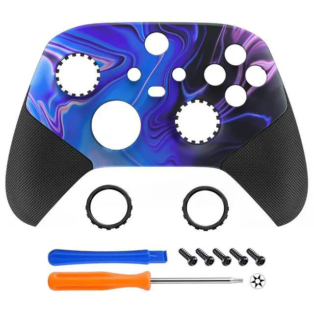Alt view image 3 of 7 - ASR Version Redesigned Shell for Xbox Core Wireless Controller - Performance Rubberized Grip, Anti Sticks Rubbing Rings - Custom Faceplate for Xbox Series X & S Control - Origin of Chaos @