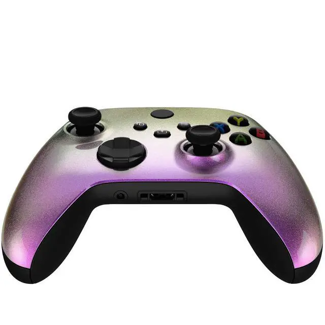 Alt view image 7 of 7 - Replacement Shell for Xbox Series X & S Controller - Personalize Your Control - Chameleon Red Gold Custom Cover Gaming Case Faceplate for Xbox Core Controller @