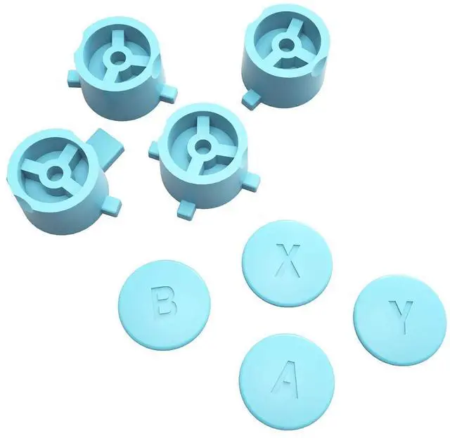 Alt view image 2 of 6 - Heaven Blue Interchangeable ABXY Buttons for Nintendo Switch Pro Controller, DIY Swappable Replacement ABXY for Nintendo Switch Pro - Controller NOT Included @