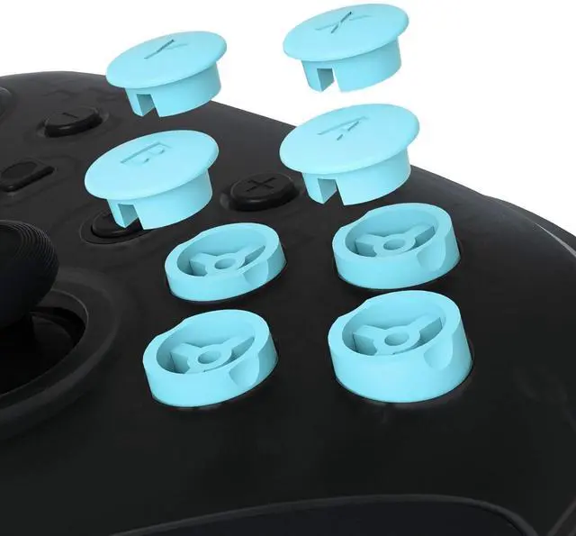 Alt view image 4 of 6 - Heaven Blue Interchangeable ABXY Buttons for Nintendo Switch Pro Controller, DIY Swappable Replacement ABXY for Nintendo Switch Pro - Controller NOT Included @