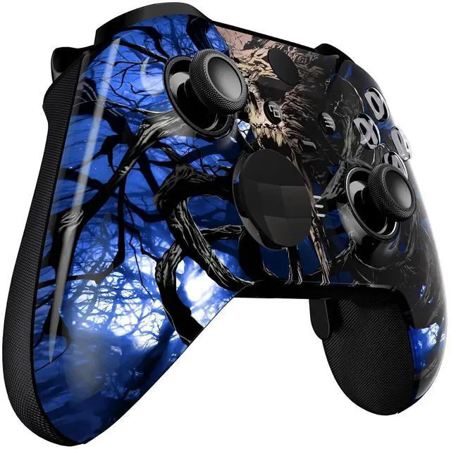Alt view image 7 of 7 - Replacement Faceplate Cover for Xbox One Elite Controller Series 2 (Model 1797), Custom Front Housing Shell for Xbox Elite Series 2 Core - Glow in Dark - The Awakening of the Earth Lord @