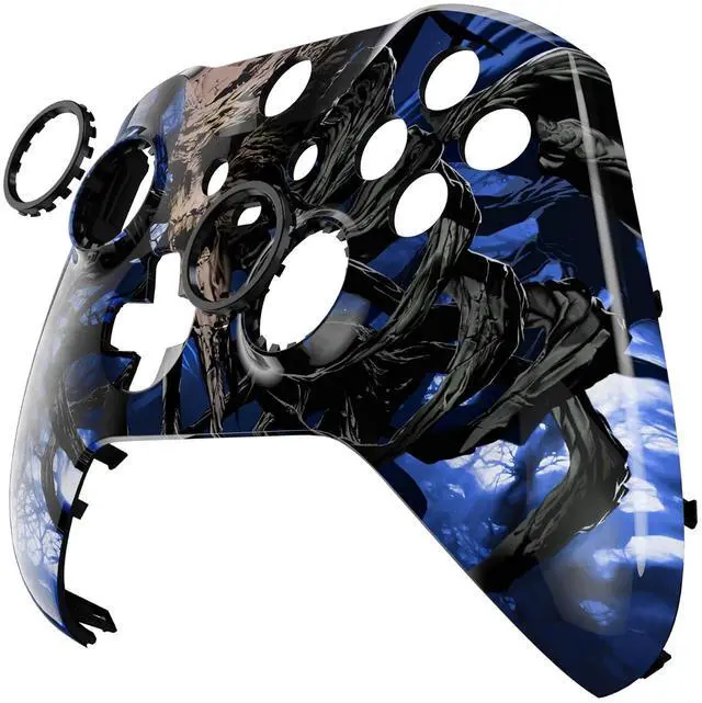 Alt view image 6 of 7 - Replacement Faceplate Cover for Xbox One Elite Controller Series 2 (Model 1797), Custom Front Housing Shell for Xbox Elite Series 2 Core - Glow in Dark - The Awakening of the Earth Lord @