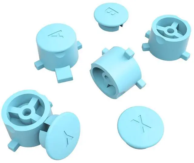 Alt view image 6 of 6 - Heaven Blue Interchangeable ABXY Buttons for Nintendo Switch Pro Controller, DIY Swappable Replacement ABXY for Nintendo Switch Pro - Controller NOT Included @