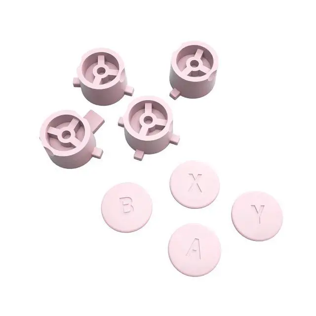 Alt view image 2 of 6 - Cherry Blossoms Pink Interchangeable ABXY Buttons for Nintendo Switch Pro Controller, DIY Swappable Replacement ABXY for Nintendo Switch Pro - Controller NOT Included @