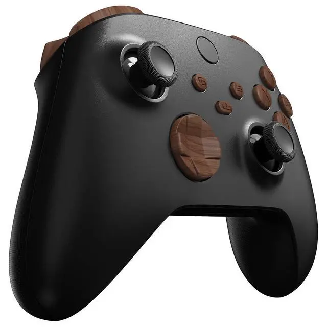 Alt view image 4 of 7 - Replacement Buttons for Xbox Series X & S Controller, Wood Grain Custom Accessories Repair Kit Bumpers Trigers Dpad ABXY Start Back Sync Share Keys Parts for Xbox Core Wireless Controller @