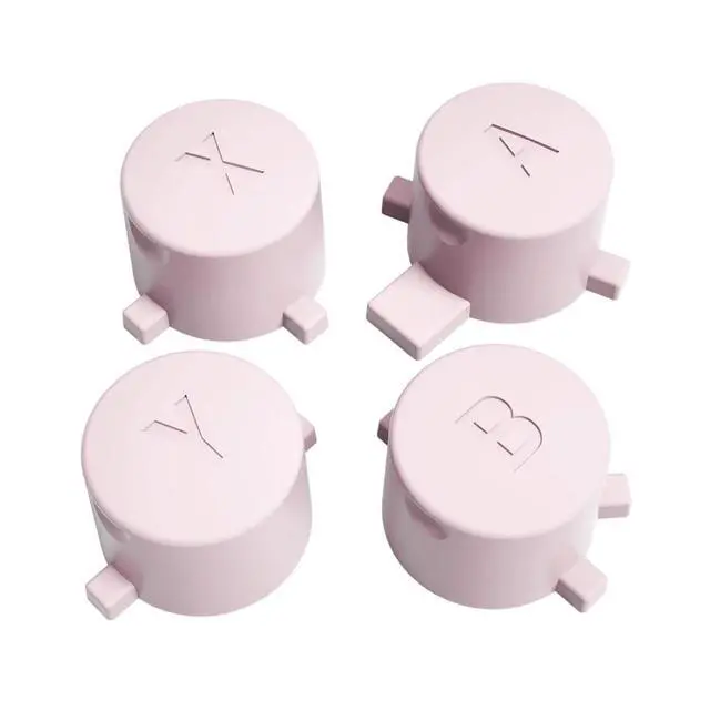 Alt view image 5 of 6 - Cherry Blossoms Pink Interchangeable ABXY Buttons for Nintendo Switch Pro Controller, DIY Swappable Replacement ABXY for Nintendo Switch Pro - Controller NOT Included @
