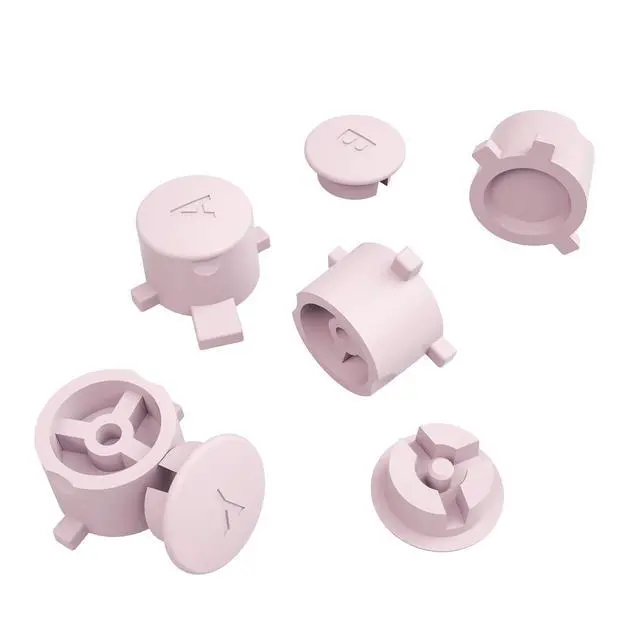 Alt view image 6 of 6 - Cherry Blossoms Pink Interchangeable ABXY Buttons for Nintendo Switch Pro Controller, DIY Swappable Replacement ABXY for Nintendo Switch Pro - Controller NOT Included @