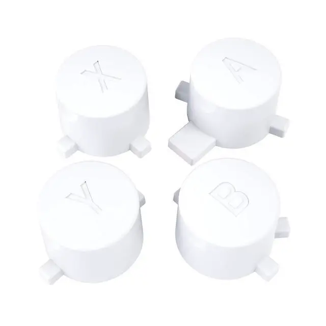 Alt view image 5 of 6 - White Interchangeable ABXY Buttons for Nintendo Switch Pro Controller, DIY Swappable Replacement ABXY for Nintendo Switch Pro - Controller NOT Included @