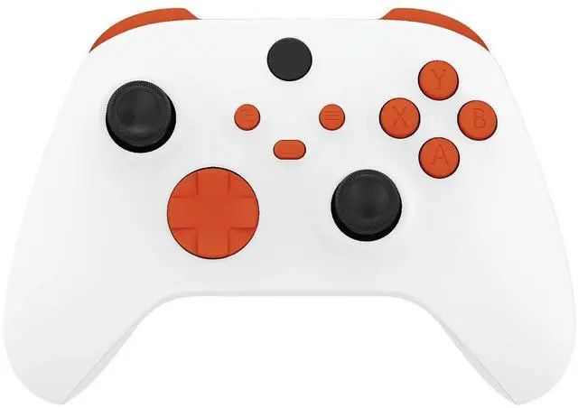 Main image of Replacement Buttons for Xbox Core Wireless Controller, Orange DIY Accessories Kit LB RB LT RT Bumpers Trigers Dpad ABXY Start Back Sync Share Keys Parts for Xbox Series X & S Controller @