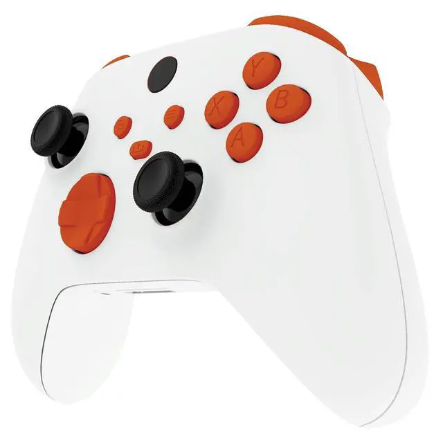 Alt view image 5 of 7 - Replacement Buttons for Xbox Core Wireless Controller, Orange DIY Accessories Kit LB RB LT RT Bumpers Trigers Dpad ABXY Start Back Sync Share Keys Parts for Xbox Series X & S Controller @