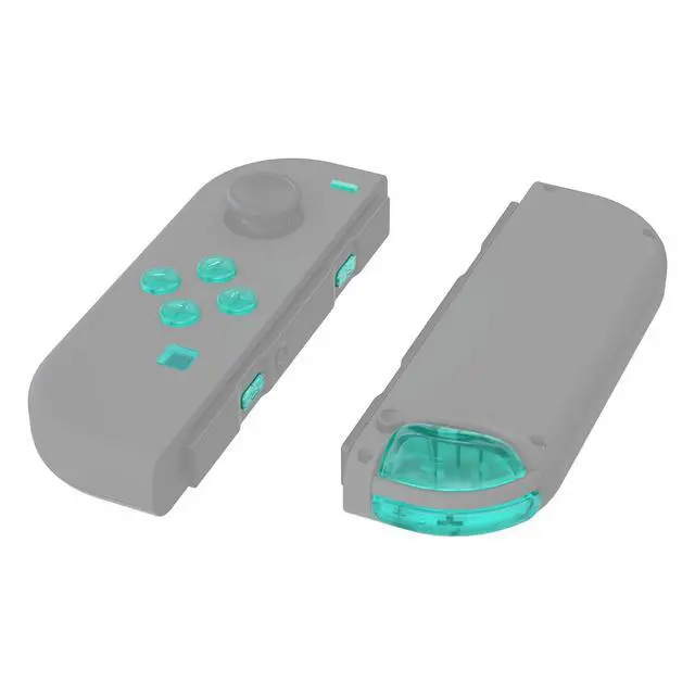 Alt view image 4 of 7 - Replacement Full Set Buttons for JoyCon, Clear Emerald Green Custom ABXY Direction Keys SR SL L R ZR ZL + - Home Capture Trigger Buttons Springs for Nintendo Switch & Switch OLED @