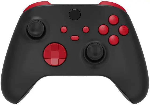 Main image of Replacement Buttons for Xbox Series X & S Controller, Passion Red Custom Accessories Repair Bumpers Trigers Dpad ABXY Start Back Sync Share Keys Parts for Xbox Core Wireless Controller @