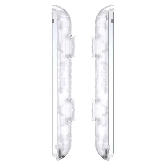 Alt view image 4 of 4 - DIY Replacement Shell for Joycon Strap, Transparent Clear Custom Controller Wrist Strap Housing Buttons for Nintendo Switch & Switch OLED Model - 2 Pack @