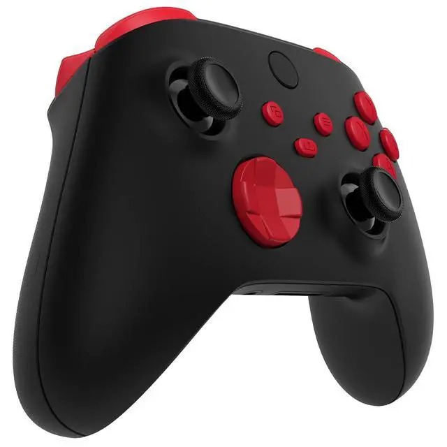 Alt view image 4 of 7 - Replacement Buttons for Xbox Series X & S Controller, Passion Red Custom Accessories Repair Bumpers Trigers Dpad ABXY Start Back Sync Share Keys Parts for Xbox Core Wireless Controller @