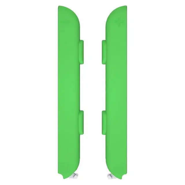 Alt view image 3 of 4 - DIY Replacement Shell for Joycon Strap, Green Soft Touch Custom Controller Wrist Strap Housing Buttons for Nintendo Switch & Switch OLED Model - 2 Pack @