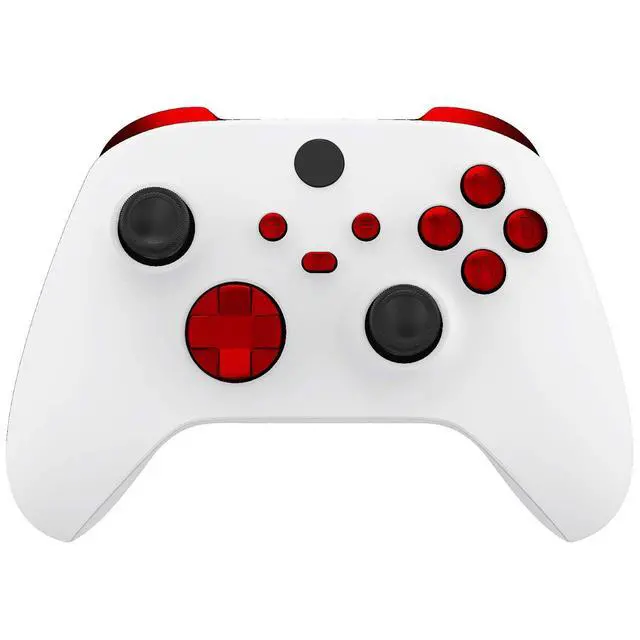 Main image of Replacement Buttons for Xbox Core Wireless Controller, Scarlet Red DIY Accessories LB RB LT RT Bumpers Trigers Dpad ABXY Start Back Sync Share Keys Parts for Xbox Series X & S Controller @