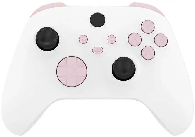 Main image of Replacement Buttons for Xbox Series X & S Controller, Cherry Blossoms Pink Custom Repair Kit Bumpers Trigers Dpad ABXY Start Back Sync Share Keys Parts for Xbox Core Wireless Controller @