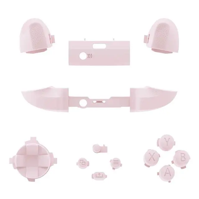 Alt view image 3 of 7 - Replacement Buttons for Xbox Series X & S Controller, Cherry Blossoms Pink Custom Repair Kit Bumpers Trigers Dpad ABXY Start Back Sync Share Keys Parts for Xbox Core Wireless Controller @