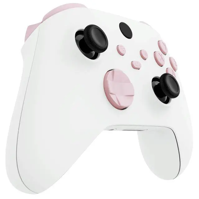 Alt view image 4 of 7 - Replacement Buttons for Xbox Series X & S Controller, Cherry Blossoms Pink Custom Repair Kit Bumpers Trigers Dpad ABXY Start Back Sync Share Keys Parts for Xbox Core Wireless Controller @